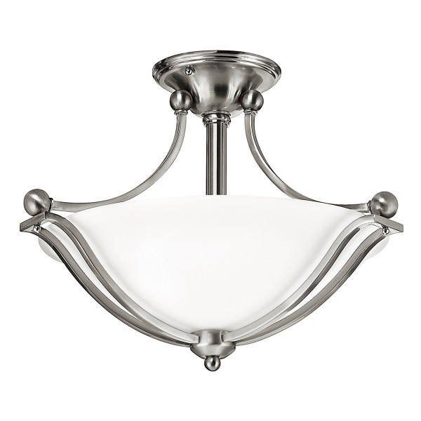 Lampa sufitowa szczotkowany nikiel Bolla 2xE27x60W Hinkley 860212
