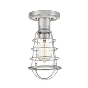 Lampa sufitowa szczotkowany nikiel Mixon 1xE27x60W Quoizel 863682 Lampa sufitowa szczotkowany nikiel Mixon 1xE27x60W Quoizel 863682