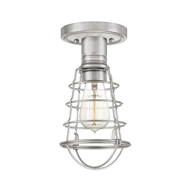Lampa sufitowa szczotkowany nikiel Mixon 1xE27x60W Quoizel 863682