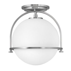 Lampa sufitowa szczotkowany nikiel Somerset 1xE27x60W Quintiesse 820491