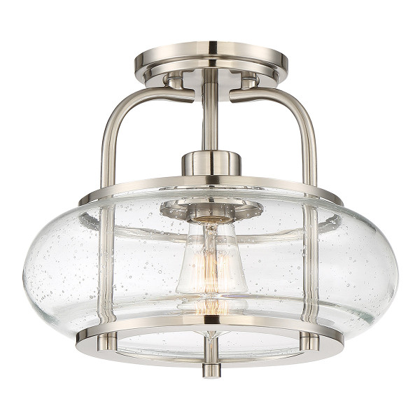Lampa sufitowa szczotkowany nikiel Trilogy 1xE27x60W Quoizel 820454
