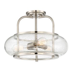 Lampa sufitowa szczotkowany nikiel Trilogy 3xE27x60W Quoizel 817823