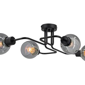 Lampa sufitowa Tango 4-punktowa metalowa czarna 1077819