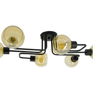 Lampa sufitowa Tango 6-punktowa metalowa czarna 1077822 Lampa sufitowa Tango 6-punktowa metalowa czarna 1077822