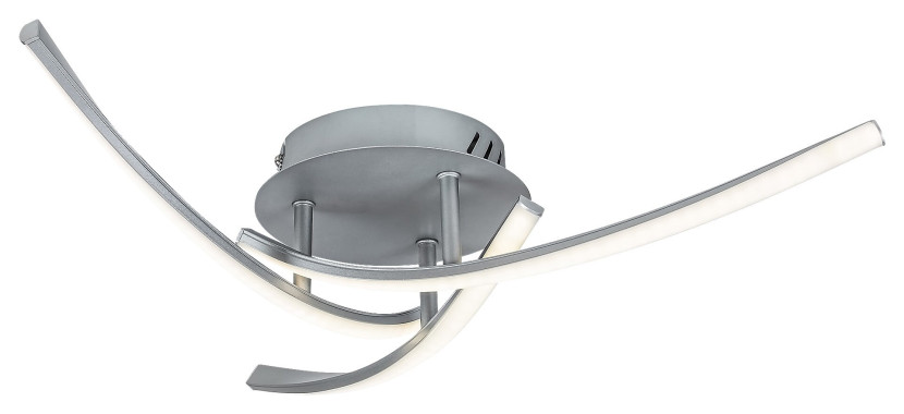 Lampa sufitowa Tatjana srebrno-biała LED 1x22W 4000K 1400lm Rabalux 860591