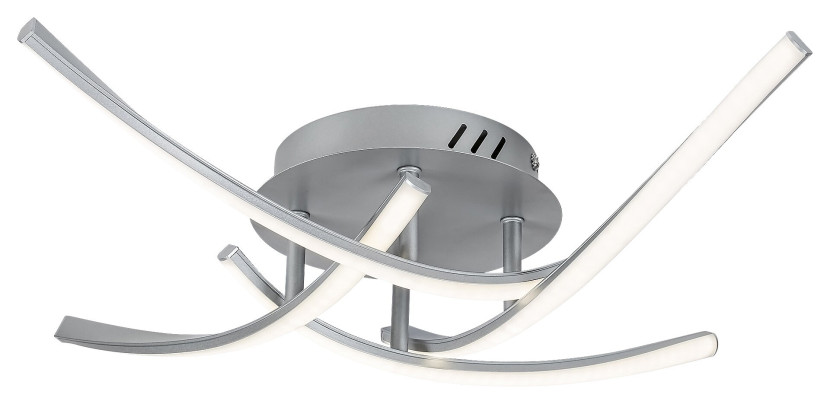 Lampa sufitowa Tatjana srebrno-biała LED 1x30W 4000K 1950lm Rabalux 859450