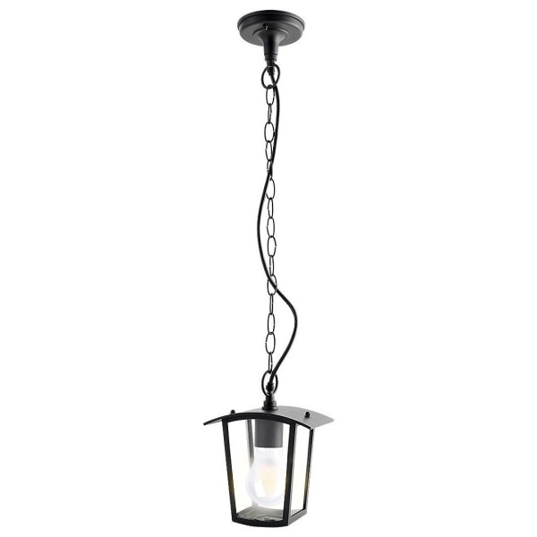 Lampa sufitowa Taverna czarno-przezroczysty 1xE27x15W IP44 Rabalux 959620