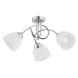 Lampa sufitowa TECTUS chromowana biała 3xE27x15W IP20 Alfa 942391 Lampa sufitowa TECTUS chromowana biała 3xE27x15W IP20 Alfa 942391