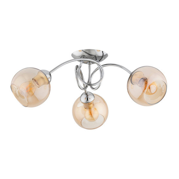 Lampa sufitowa TEVI chromowana 3xE27x15W wym:24x56x56cm IP20 Alfa 1020365