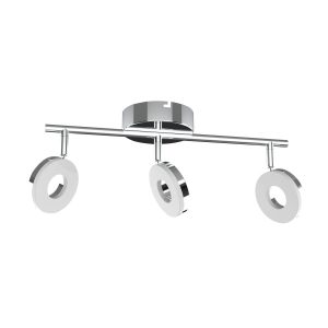 Lampa sufitowa THEMA biała chromowana LED 3x15W 3000K 975lm Candellux 924324 Lampa sufitowa THEMA biała chromowana LED 3x15W 3000K 975lm Candellux 924324