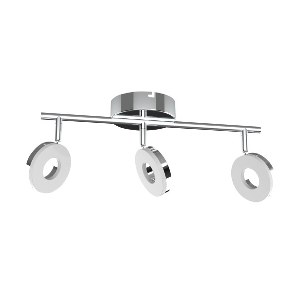 Lampa sufitowa THEMA biała chromowana LED 3x15W 3000K 975lm Candellux 924324