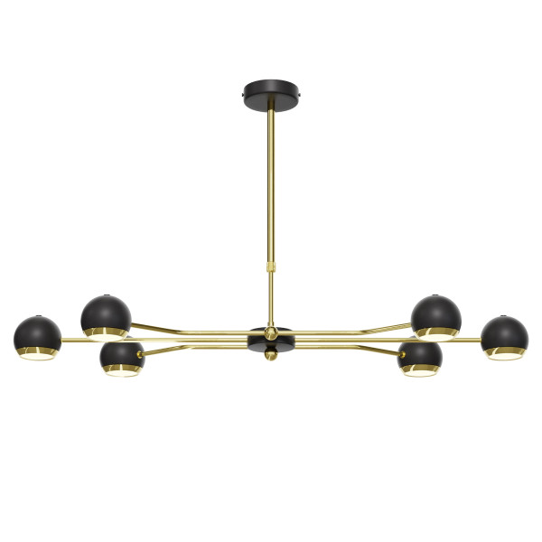 Lampa sufitowa TIANA czarno-złota 6xGU10x14W IP20 Jupiter 1004081