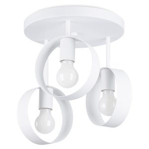 Lampa sufitowa Titran 3-punktowa stalowa biała 72957 Lampa sufitowa Titran 3-punktowa stalowa biała 72957
