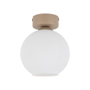 Lampa Sufitowa Tk Lighting Virlo Biała Ryflowana Beżowy Plafon 994251 Lampa Sufitowa Tk Lighting Virlo Biała Ryflowana Beżowy Plafon 994251