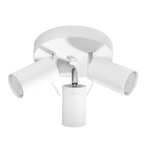 Lampa sufitowa TORQUE biała chromowana 3xGU10x40W IP20 Pure Lume 1019622 Lampa sufitowa TORQUE biała chromowana 3xGU10x40W IP20 Pure Lume 1019622