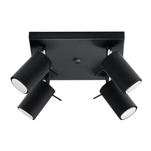 Lampa sufitowa TORQUE czarna-chromowana 4xGU10x40W IP20 Pure Lume 1019615 Lampa sufitowa TORQUE czarna-chromowana 4xGU10x40W IP20 Pure Lume 1019615