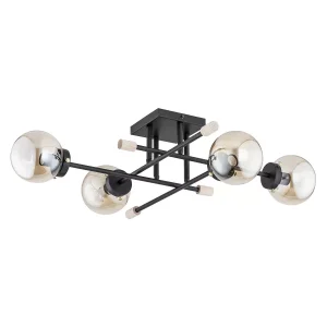 Lampa sufitowa TRANSFER czarno-bursztynowy 4xE14x10W IP20 Alfa 1000466 Lampa sufitowa TRANSFER czarno-bursztynowy 4xE14x10W IP20 Alfa 1000466
