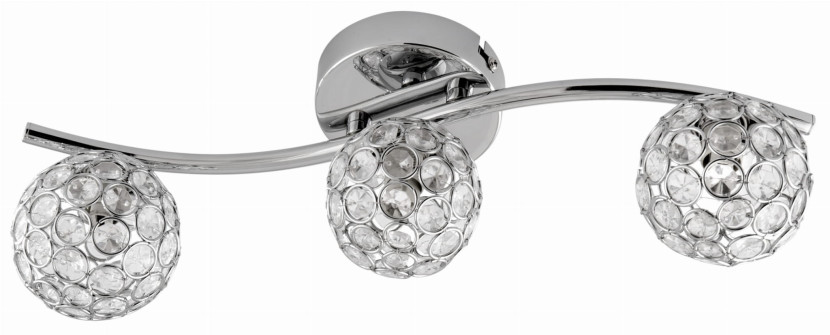Lampa sufitowa transparentna-chromowana STARLET 3xG9x40W Candellux 859255