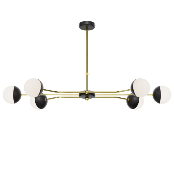 Lampa sufitowa TRENTO czarno-złota 6xG9x14W IP20 Jupiter 1004424