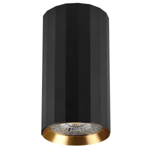 Lampa sufitowa tuba GU10 czarno-złota 1084451