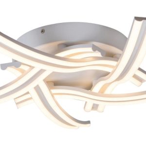 Lampa sufitowa Tulio biała LED 1x60W Ciepła biel 4000lm Rabalux 821519 Lampa sufitowa Tulio biała LED 1x60W Ciepła biel 4000lm Rabalux 821519
