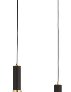 Lampa sufitowa TULUZA czarno-złota 2xE27x15W IP20 Jupiter 1004408 Lampa sufitowa TULUZA czarno-złota 2xE27x15W IP20 Jupiter 1004408