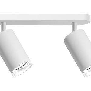 Lampa sufitowa Turyn 2-punktowy spot aluminiowy biały 205168