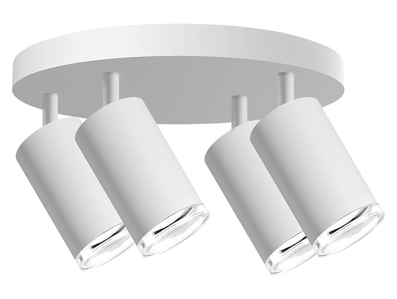 Lampa sufitowa Turyn spot 4-punktowy aluminiowy biały 205170
