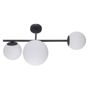 Lampa sufitowa Vailante 3-punktowa stalowa czarno-biała 47983