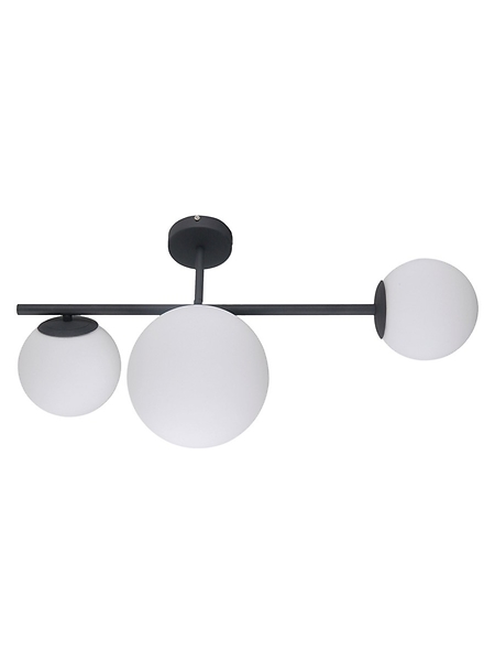 Lampa sufitowa Vailante 3-punktowa stalowa czarno-biała 47983