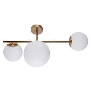 Lampa sufitowa Vailante 3-punktowa stalowa miedziana 47984
