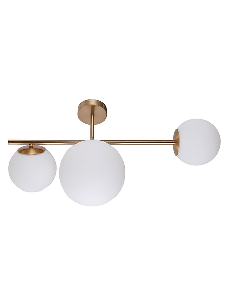 Lampa sufitowa Vailante 3-punktowa stalowa miedziana 47984