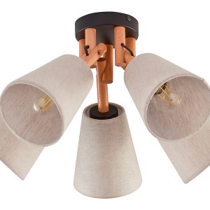Lampa sufitowa Vaio 5-puntowa drewniana beżowa 56246 Lampa sufitowa Vaio 5-puntowa drewniana beżowa 56246