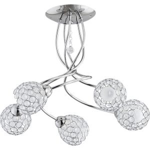 Lampa sufitowa VAIO chromowana 5xE14x10W wym:33x54x54cm IP20 Alfa 1019608 Lampa sufitowa VAIO chromowana 5xE14x10W wym:33x54x54cm IP20 Alfa 1019608