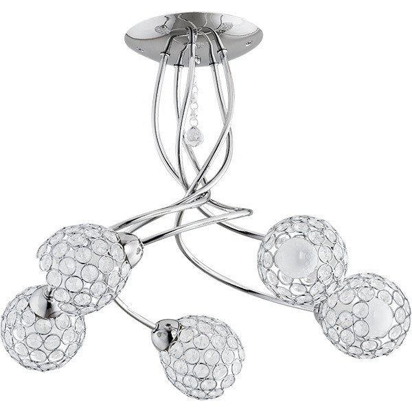 Lampa sufitowa VAIO chromowana 5xE14x10W wym:33x54x54cm IP20 Alfa 1019608