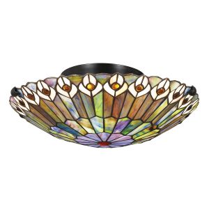Lampa sufitowa valiant brązowo-multikolor WATKINS 2xE27x60W Quoizel 860467 Lampa sufitowa valiant brązowo-multikolor WATKINS 2xE27x60W Quoizel 860467