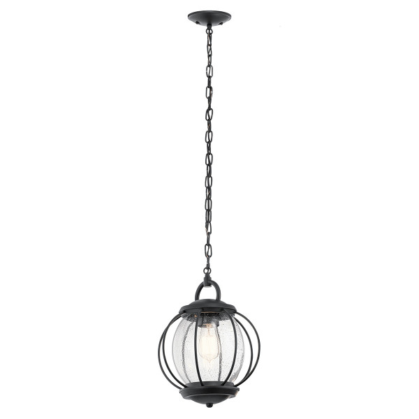 Lampa sufitowa Vandalia teksturowana czerń 1xE27x60W IP44 Kichler 931373