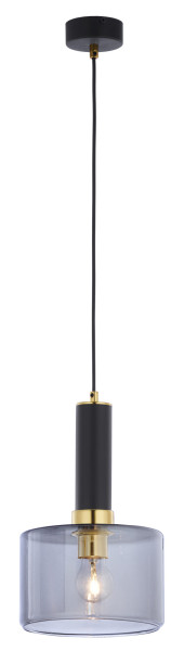 Lampa sufitowa VANES czarna dymiona 1xE27x15W IP20 Jupiter 1004514