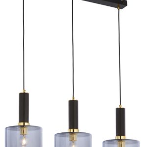 Lampa sufitowa VANES czarna dymiona 3xE27x15W IP20 Jupiter 1004539 Lampa sufitowa VANES czarna dymiona 3xE27x15W IP20 Jupiter 1004539