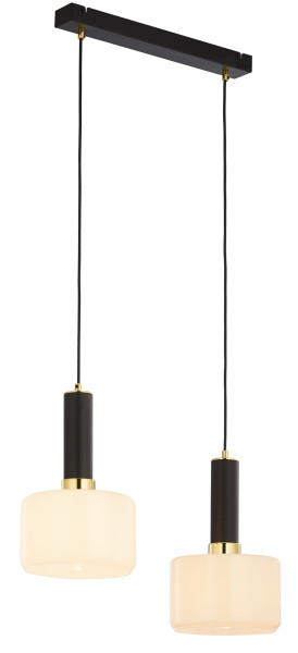 Lampa sufitowa VANES czarno-biała 2xE27x15W IP20 Jupiter 1004401