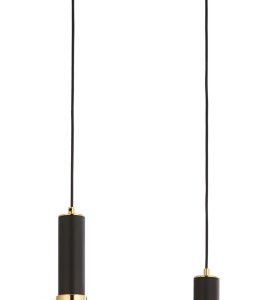 Lampa sufitowa VANES czarno-przezroczysta-złota 2xE27x15W IP20 Jupiter 1004389 Lampa sufitowa VANES czarno-przezroczysta-złota 2xE27x15W IP20 Jupiter 1004389