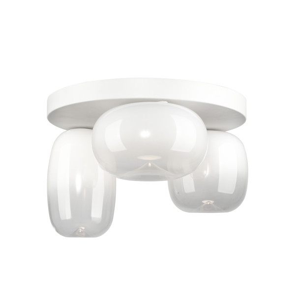 Lampa sufitowa VASO biała LED 3x12W Ciepła biel 1131lm Milagro 817862