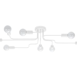 Lampa sufitowa Vector 8-punktowa stalowa biała 328743 Lampa sufitowa Vector 8-punktowa stalowa biała 328743