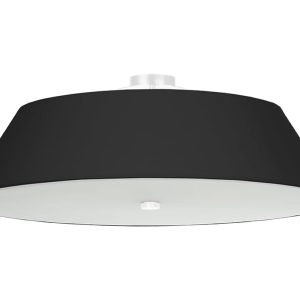 Lampa sufitowa Vega 5-punktowa tkaninowa czarna 72522