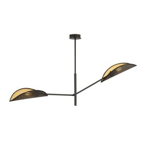 Lampa Sufitowa Vene 2 Black/Gold 766657