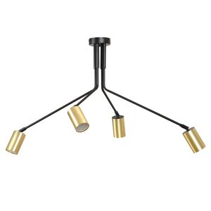 Lampa Sufitowa Verno 4 Black Regulowane Reflektory 751866