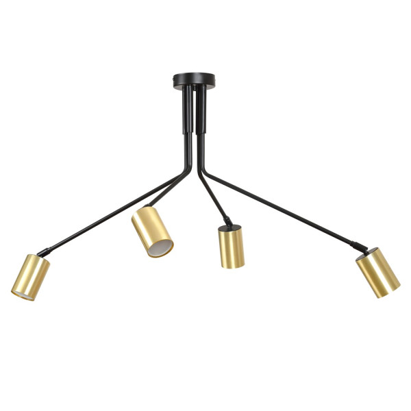 Lampa Sufitowa Verno 4 Black Regulowane Reflektory 751866