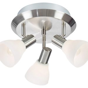 Lampa sufitowa Vero 3-punktowa metalowa srebrna 27404