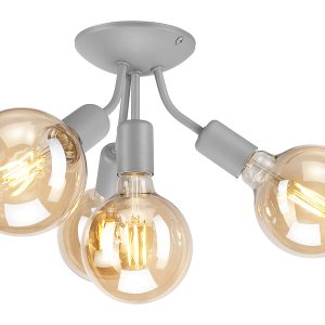 Lampa sufitowa Viggo 4-punktowa stalowa szara 54659