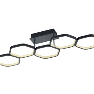 Lampa sufitowa VIGO antracyt LED 24W biały ciepły 3000lm IP20 RL 1016978